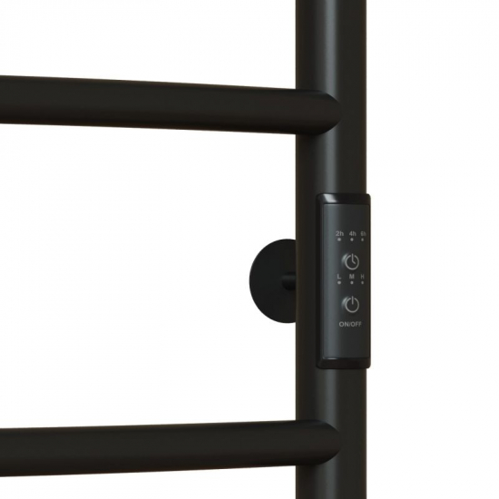 Полотенцесушитель электрический MIXLINE Capella 60x50 251 Вт, полка, чёрный