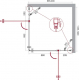Душевой уголок BelBagno ETNA-AH-22-90/120-C-Cr стекло прозрачное