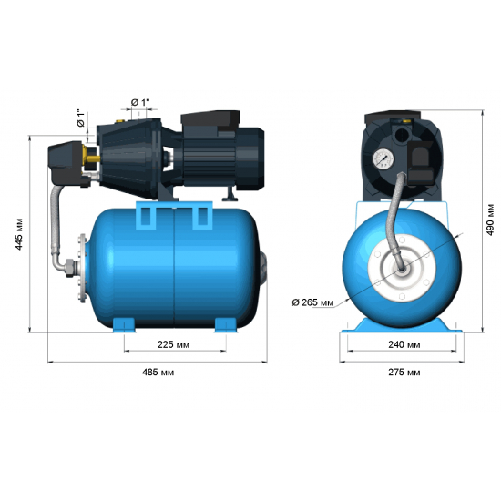 Насосная станция UNIPUMP AUTO JET 60 S-50-S