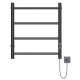 Полотенцесушитель электрический MIXLINE Vega 60x50 201 Вт, чёрный