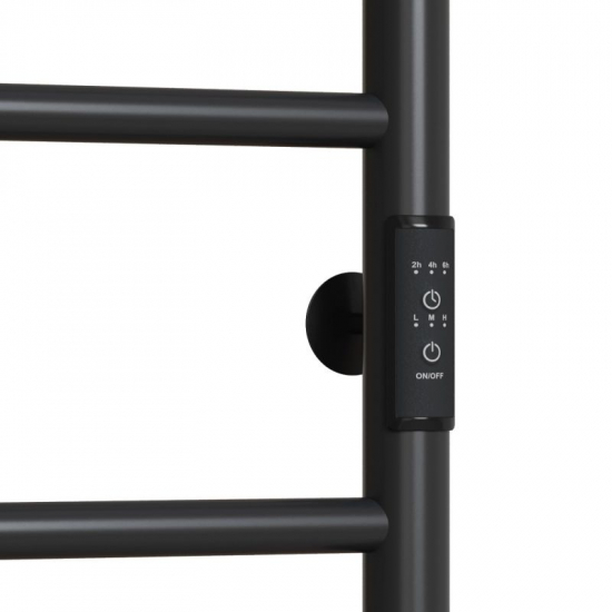 Полотенцесушитель электрический MIXLINE Vega 60x50 201 Вт, чёрный