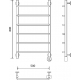 Полотенцесушитель электрический МАРГРОИД Вид 8-80x50 R