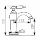 Смеситель для раковины KAISER Vincent 31111-1 бронза