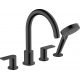 Смеситель на борт ванны HANSGROHE Vernis Shape 71459670 чёрный