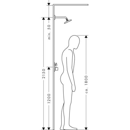 Верхний душ HANSGROHE Raindance E 240 мм 1jet 27380000