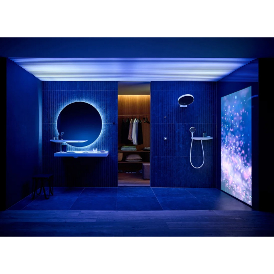 Шланговое подключение HANSGROHE Rainfinity Porter 500 26843700, белый матовый графит
