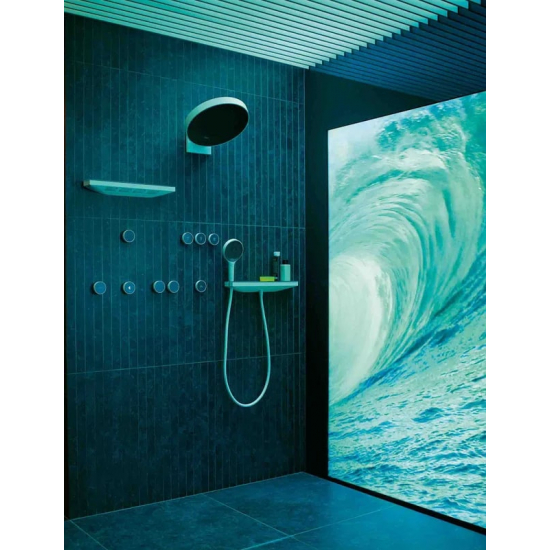 Шланговое подключение HANSGROHE Rainfinity Porter 500 26843700, белый матовый графит