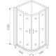 Душевой уголок BAS Good Door Infinity R-100-G-CH 100x100x185 стекло грейп, профиль хром