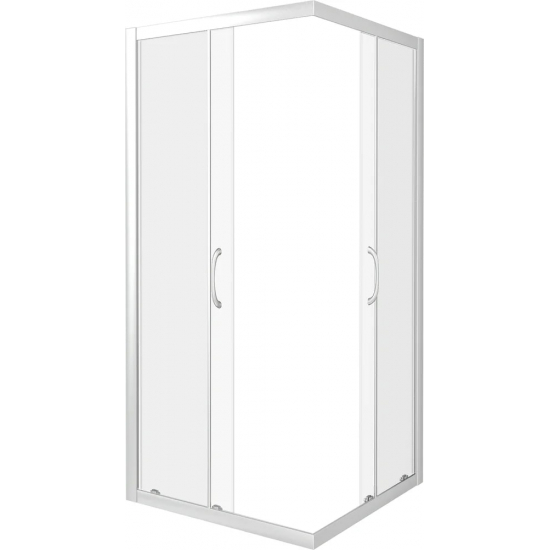 Душевой уголок BAS Good Door Latte CR-80-C-WE 80x80x185 стекло прозрачное, профиль хром