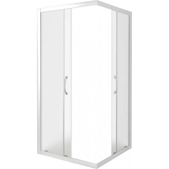 Душевой уголок BAS Good Door Latte CR-90-G-WE 90x90x185 стекло грейп, профиль белый