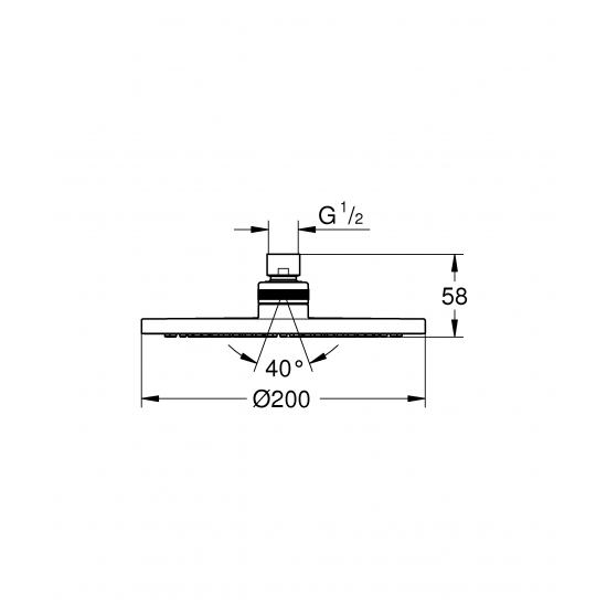 Верхний душ GROHE Tempesta Cosmopolitan 27541001