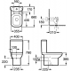 Бачок для унитаза ROCA Dama Senso 7341517000 межосевое растояние 160 мм