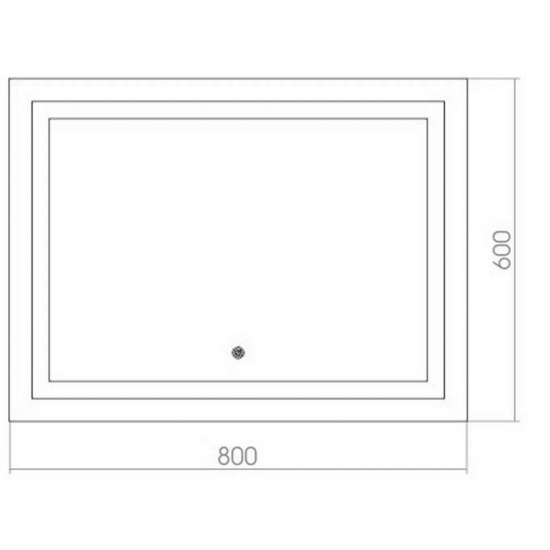 Зеркало MIXLINE Ливия 800x600 с LED подсветкой