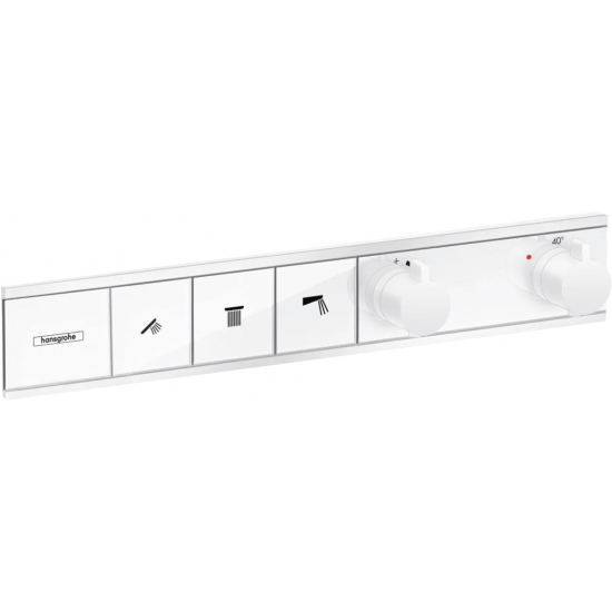 Термостатический смеситель встраиваемый HANSGROHE RainSelect 15381700 для душа, матовый белый