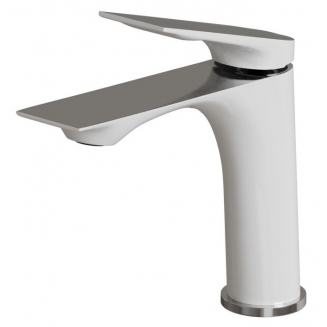 Смеситель для раковины MIXLINE Plus Swan White ML41-04, белый/хром
