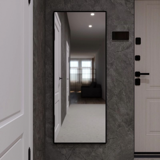 Зеркало MIXLINE Графика 600x1500 напольное, чёрный