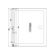 Душевая дверь в нишу AQUANET Beta NWD6221  90x200 L левая стекло прозрачное, профиль хром