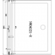 Душевая дверь в нишу AQUANET Beta NWD6221 100x200 L левая стекло прозрачное, профиль хром 