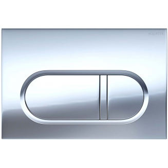 Кнопка для инсталляции AQUATEK KDI-0000043 (016B) хром глянец, клавиши прямоугольные