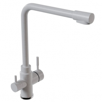 Смеситель для кухни из нержавеющей стали MIXLINE ML-GS13 (341) с подключением к фильтру, молоко