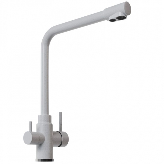 Смеситель для кухни MIXLINE ML-GS13 (341) с подключением к фильтру из нержавеющей стали, молоко
