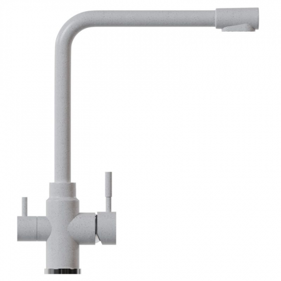 Смеситель для кухни MIXLINE ML-GS13 (341) с подключением к фильтру из нержавеющей стали, молоко