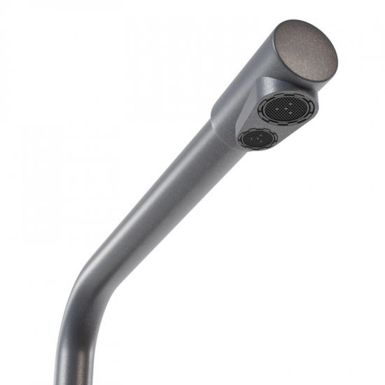 Смеситель для кухни MIXLINE ML-GS13 (342) с подключением к фильтру из нержавеющей стали, графит
