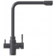 Смеситель для кухни MIXLINE ML-GS13 (342) с краном для питьевой воды, графит