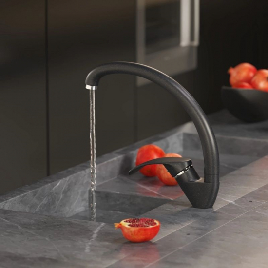 Смеситель для кухни MIXLINE ML-GS02 (343) антрацит