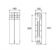 Радиатор алюминиевый FERROLI 350/100  2 секции