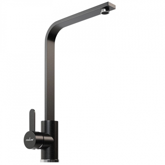 Смеситель для кухни из нержавеющей стали MIXLINE ML-GS14 (308), чёрный