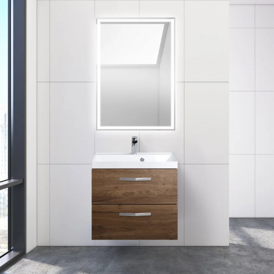 Тумба с раковиной BELBAGNO Aurora 60 rovere tabacco