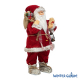 Фигурка Дед Мороз с фонарём 80 см (красный)