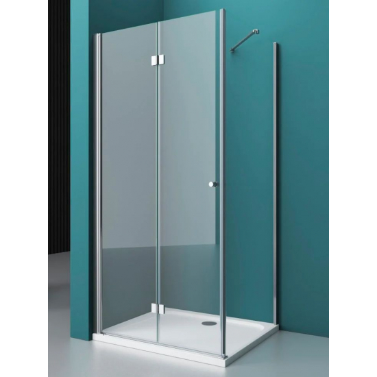 Душевой уголок BelBagno ALBANO-ASH-1-100/90-C-Cr стекло прозрачное