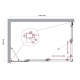Душевой уголок BelBagno LUCE-AH-21-140/90-C-Cr стекло прозрачное, профиль хром