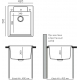 Мойка для кухни POLYGRAN Argo 420 420х510 мм, космос
