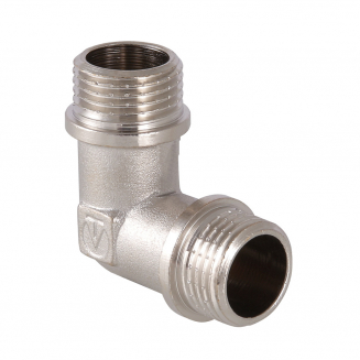 Уголок резьбовой VALTEC 1/2" x 1/2" нар.-нар. 15 мм VTr.093.N.0004