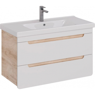 Тумба для комплекта LEMARK Olivia 100 подвесная, 2 ящика, дуб кантри, под раковину Гармония 100