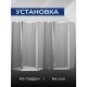 Душевой уголок SANTREK AQUA Time-PNT-1000-G-Chrome 100x100 стекло грейп, профиль хром