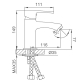 Смеситель для раковины FRUD R10152 чёрный