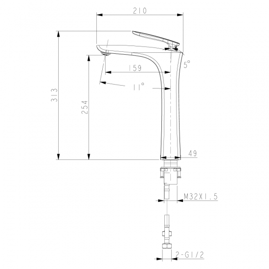 Смеситель для раковины LEMARK Bellario LM6809C