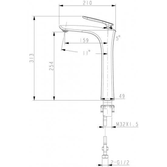 Смеситель для раковины LEMARK Bellario LM6809C хром