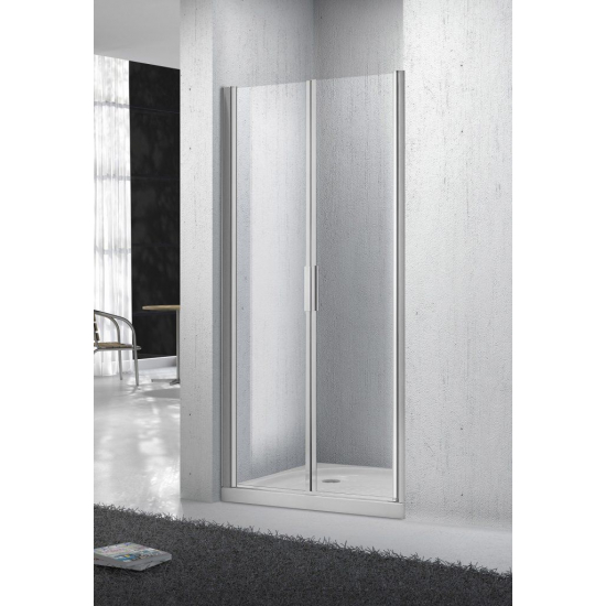 Душевая дверь в нишу BelBagno SELA-B-2-100-C-Cr стекло прозрачное, профиль хром