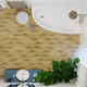 Акриловая ванна 1ACReal Мадрид Щ0000045645 L без опоры 170x95 см, угловая, асимметричная