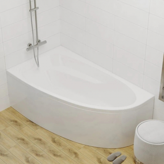 Акриловая ванна 1ACReal Мадрид Щ0000045644 R без опоры 150x95 см, угловая, асимметричная