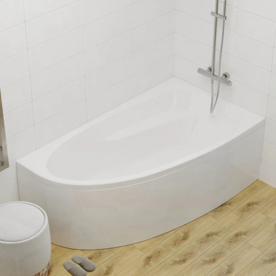 Акриловая ванна 1ACReal Мадрид Щ0000045643 L без опоры 150x95 см, угловая, асимметричная