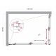 Душевой уголок BelBagno LUCE-AH-2-120/90-C-Cr стекло прозрачное, профиль хром