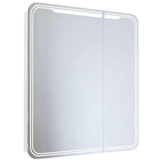 Зеркало-шкаф MIXLINE Виктория 70x80 левый, сенсорный выкл, LED подсветка
