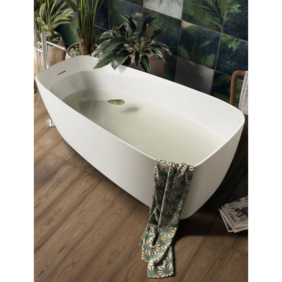Акриловая ванна AQUANET Trend 260046 170x80 см, овальная, с ножками, со сливом-переливом