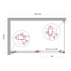 Душевой уголок BelBagno LUCE-AH-1-130/80-C-Cr стекло прозрачное, профиль хром